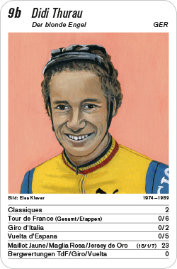 Radsport, Volume 1, Karte 9b, GER, Dietrich Thurau, Illustration: Elsa Klever.
