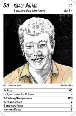 Schwingen, Volume 1, Karte 5d, BKSV, Käser Adrian, Illustration: Claudia Jordi. Schwingen, Volume 1, Karte 5d, BKSV, Käser Adrian, Illustration: Claudia Jordi.