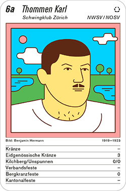 Schwingen, Volume 1, Karte 6a, NWSV, Thommen Karl, Illustration: Benjamin Hermann.