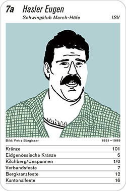 Schwingen, Volume 1, Karte 7a, ISV, Hasler Eugen, Illustration: Petra Bürgisser.