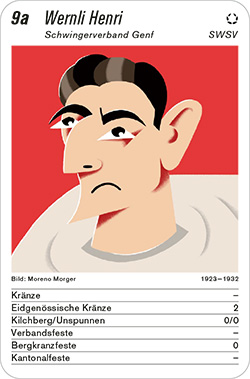 Schwingen, Volume 1, Karte 9a, SWSV, Wernli Henri, Illustration: Moreno Morger.