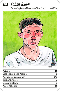 Schwingen, Volume 1, Karte 10a, NOSV, Kobelt, Ruedi, Illustration: Andreas Kiener.