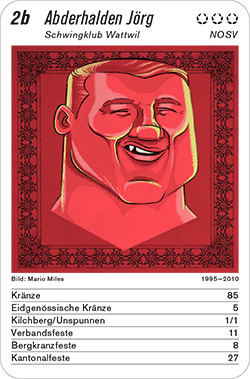 Schwingen, Volume 1, Karte 2b, NOSV, Abderhalden Jörg, Illustration: Mario Miles.